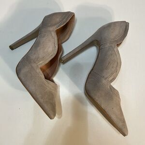 JG womens heels pumps suede office business workplace‎ shoes size 6 like new